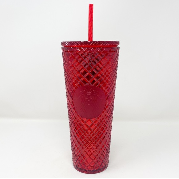 Starbucks Other - STARBUCKS LIMITED EDITION Red Jeweled Cold Cup Tumbler